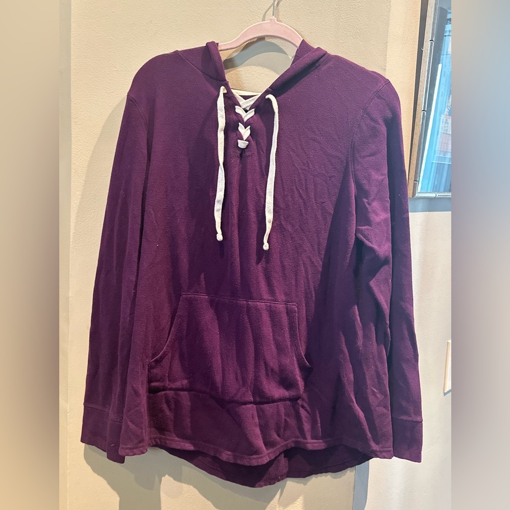 Purple lightweight hoodie